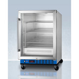 Summit - Single chamber blanket warmer with glass door, stainless steel interior, digital thermostat, and lock - PTHC65GUC