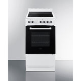 Summit - 20" wide smooth-top electric range in white - REXT20W