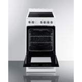 Summit - 20" wide smooth-top electric range in white - REXT20W