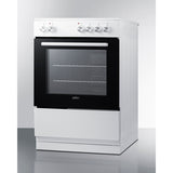 Summit - 24" wide smooth-top electric range in white - REXT24W