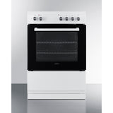 Summit - 24" wide smooth-top electric range in white - REXT24W