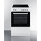 Summit - 24" wide smooth-top electric range in white - REXT24W