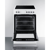 Summit - 24" wide smooth-top electric range in white - REXT24W