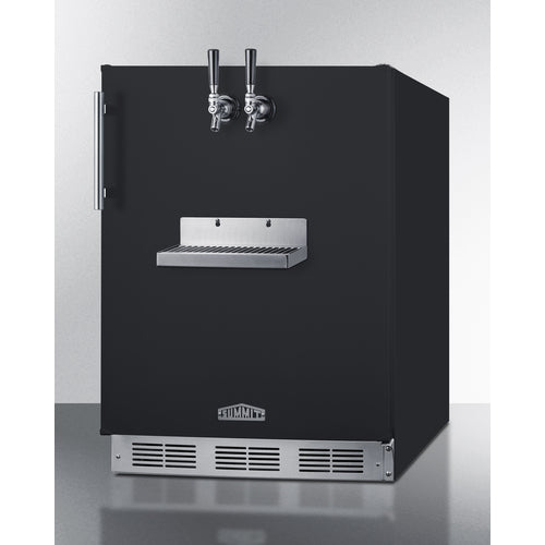 Summit - Built-in undercounter ADA height front tap kegerator for commercial or home use - SBC58BFRTPADA