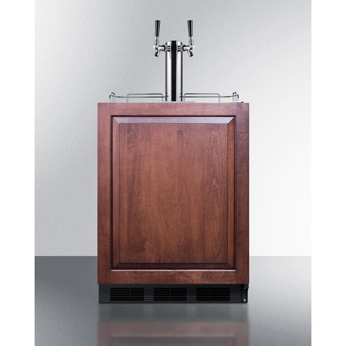Summit - ADA compliant dual tap kegerator to serve both beer and wine - SBC58BLBIADAIFTWINBW