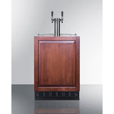 Summit - Commercial dual tap cold brew kegerator designed for built-in applications - SBC7BRSIFCF2