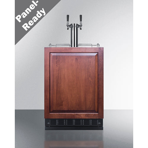 Summit - Commercial dual tap cold brew kegerator designed for built-in applications - SBC7BRSIFCF2