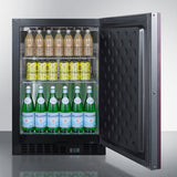 Summit - Built-in undercounter commercial refrigerator with solid panel-ready door and SS interior - SCR610BLSDV1IF