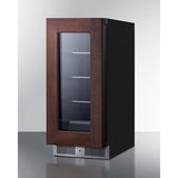 Summit - Shallow 18" deep 15" wide undercounter beverage center - SDHG1533PNR