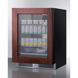 Summit - Shallow 18" deep 24" wide undercounter beverage center - SDHG2443PNR