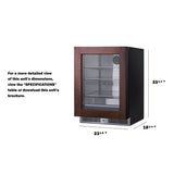 Summit - Shallow 18" deep 24" wide undercounter beverage center - SDHG2443PNR