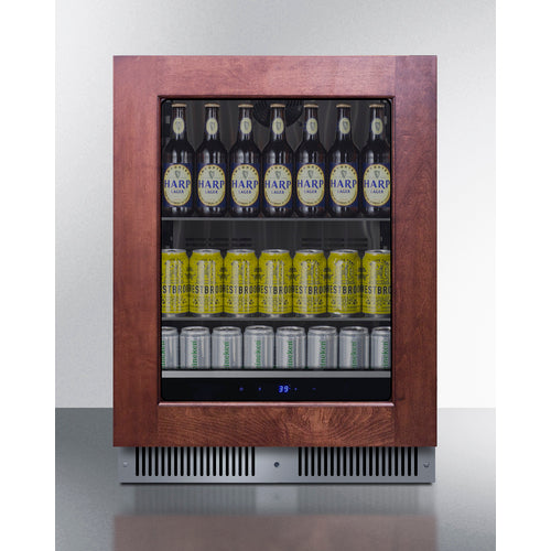 Summit - Shallow 18" deep 24" wide undercounter beverage center - SDHG2443PNR