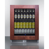 Summit - Shallow 18" deep 24" wide undercounter beverage center - SDHG2443PNR