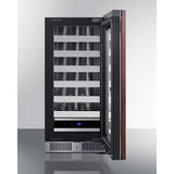 Summit - Shallow 18" deep 15" wide undercounter wine cellar - SDHW1532PNR