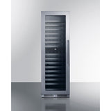 Summit - Full-size built-in 24" wide 18" deep 98-bottle dual zone wine cellar - SDHWC98