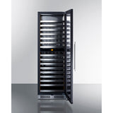 Summit - Full-size built-in 24" wide 18" deep 98-bottle dual zone wine cellar - SDHWC98