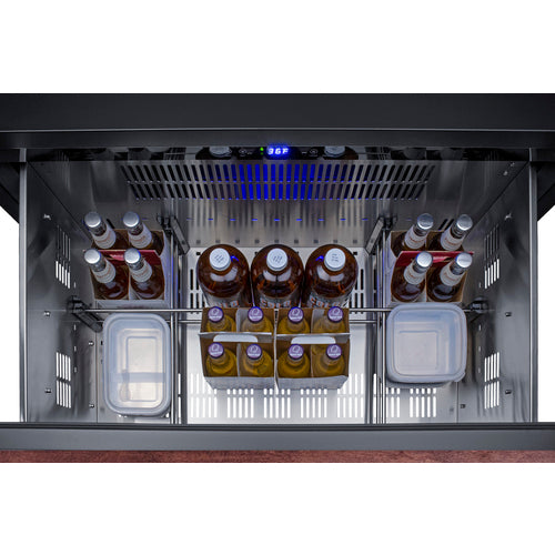 Summit - 36" wide built-in undercounter 2-drawer all-refrigerator - SPR36332DPNR