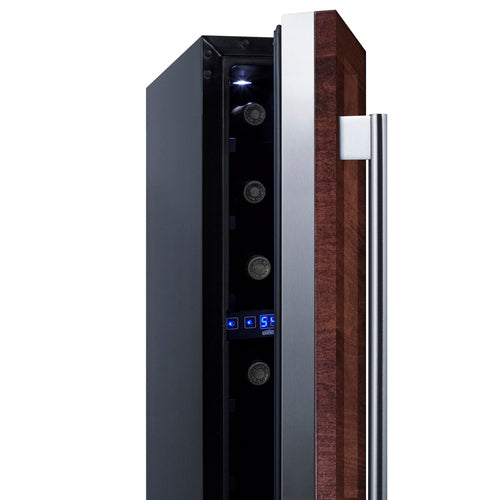 Summit - 6" wide ADA compliant built-in undercounter wine cellar with panel-ready door trim - SWC007PNR