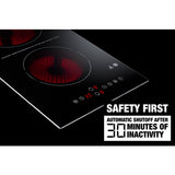 Summit - 12" Wide 115V 2-Burner Radiant Cooktop With Safety Shutoff