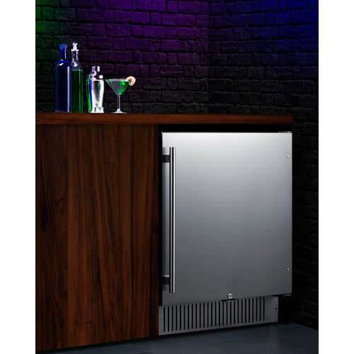Summit - 27" wide built-in undercounter all-refrigerator for commercial or residential use - FF27BCSS