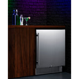 Summit - 27" wide built-in undercounter all-refrigerator for commercial or residential use - FF27BCSS
