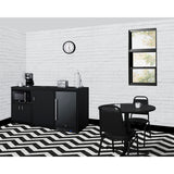 Summit - 64" wide casework suite with refrigerator, microwave, and cabinets - CWSUITE64R