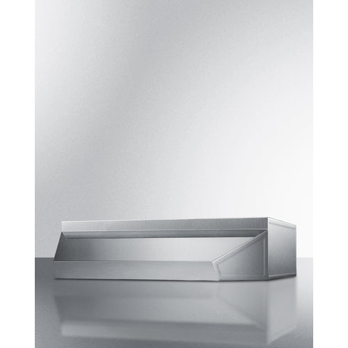 Summit - 30" wide shell hood in stainless steel - HSHELL30SS