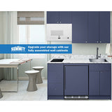 Summit - 63" wide Turnkey Kitchen with sink, cooktop, and refrigerator-freezer - CALDERAMN33I