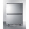 Summit - 24" wide indoor/outdoor 2-drawer refrigerator-freezer - ADRF244CSS