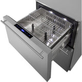 Summit - 24" wide indoor/outdoor 2-drawer refrigerator-freezer - ADRF244CSS