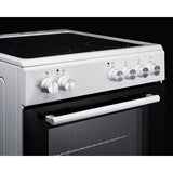 Summit - 24" wide smooth-top electric range in white - REXT24W