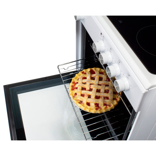 Summit - 20" wide smooth-top electric range in white - REXT20W