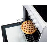Summit - 24" wide smooth-top electric range in white - REXT24W