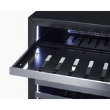 Summit - 24" wide premium dual zone undercounter wine cellar - CL244WC2