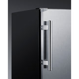 Summit - 24" wide undercounter European refrigerator-freezer - CT66BK2SS