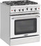 Capital Cooking - 30" Capital Precision Range - Manual Clean - 19K BTU - 5 Sealed Burners w/ Wok Burner 25K BTUs - MCR305