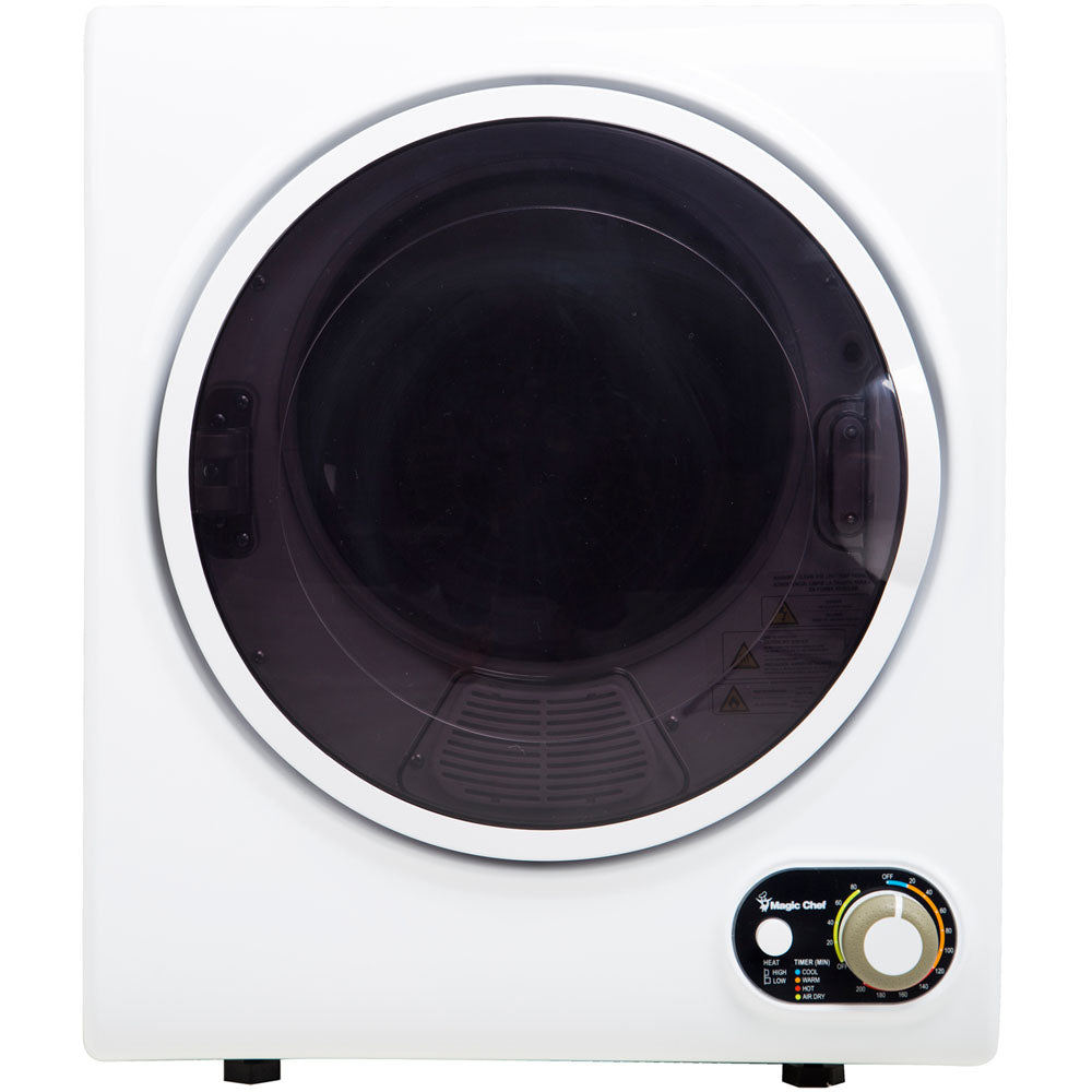 Magic Chef - 1.5 Cu Ft Compact Dryer - MCSDRY15W
