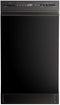 Midea - 18" Front Control Dishwasher, 52dB, 2-Rack, Stainless Tub - MDF18A1ABB