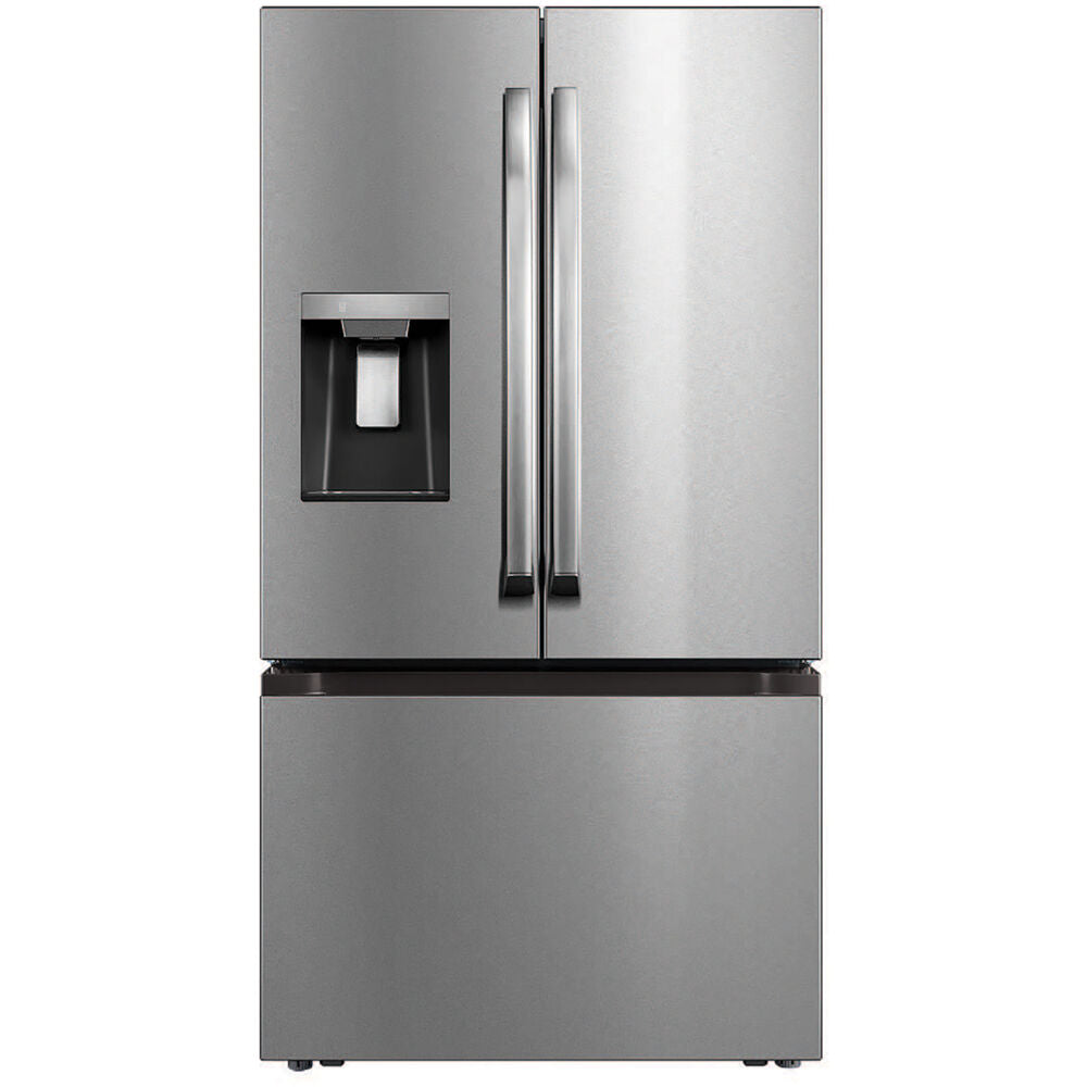 Midea - 29 CF French Door, Ice and Water Dispenser, Standard Depth - MRF29D3AST
