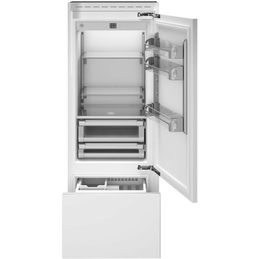 Bertazzoni - 30" Built-In Bottom Mount Refrigerator - Stainless Steel