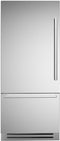Bertazzoni - 36 Inch Built-In Bottom Freezer Refrigerator - REF36BMBIXLT