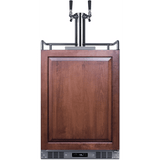 Summit - Built-in commercially approved dual tap nitro coffee kegerator in stainless steel with panel-ready door - SBC682PNRNCFTWIN