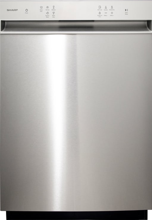 Sharp - 24 in. Slide-In Stainless Steel Hybrid 49 dB Dishwasher - SDW6506JS