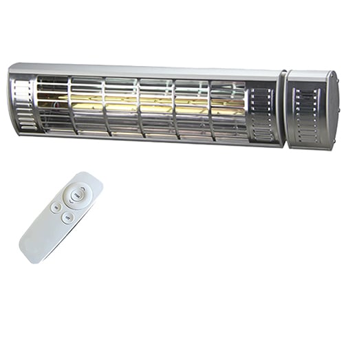 SUNHEAT | Original SUNHEAT 1500 Watt SHWL-15-S Wall Mount Heater - Silver | SHWL15S-Remote