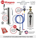 Allavino - 30" Side-by-Side Single Tap Kegerator and Single Zone Wine Refrigerator - BF VS15-1WK-L