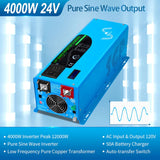 SunGold Power - 4000W-DC24V Pure Sine Wave Inverter - LFP4K24V120VSG