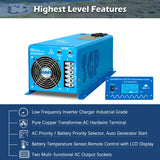 SunGold Power - 6000W-DC24V Split Phase Pure Sine Wave Inverter - LFP6K24V230VSP