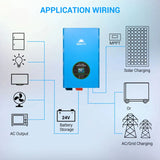 SunGold Power - 18kW-48V Split Phase Pure Sine Wave Inverter - LFPV18K48V240VSP