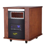 SUNHEAT Infrared Heater TW1500UV Modern Oak Infrared Heater w/ Ultraviolet Air Purification