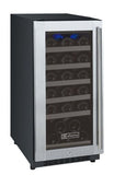 Allavino - 15" Wide FlexCount II Tru-Vino 30 Bottle Single Zone Stainless Steel Right Hinge Wine Refrigerator